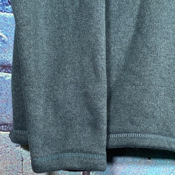 Sportif USA Large Blue V-Neck Pullover Sweater Fleece Lined Warm Winter Casual - Picture 3 of 8